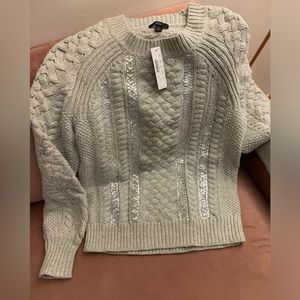 J crew grey silver sweater. #new #withtag